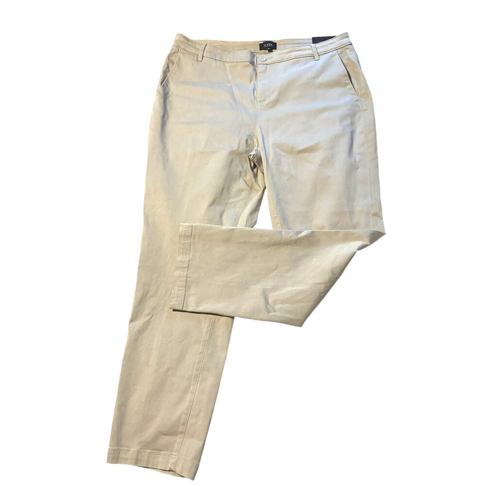 NYDJ NWT Khaki Tan Stretch Chino Ankle Pants Size 16